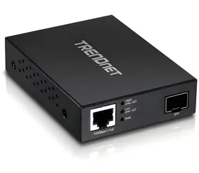 TRENDnet TFC-PGSFP / Media konvertor / Gigabit Ethernet / SFP / PoE PD / 802.3at