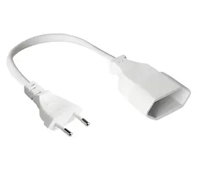 Good Connections Euro prodlužovací kabel bílý / Prodlužovací kabel / 1 m / 250 V / VDE