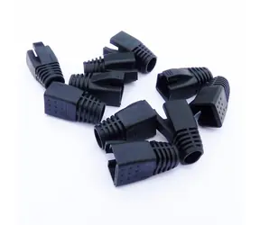DATACOM Krytka pro RJ45 CAT6A/CAT7 černá / Krytka konektoru / pro kabel do 8,5 mm / 10 ks