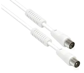 Good Connections TV anténní kabel bílá / Anténní kabel / F konektor / 3 m / dvojité stínění