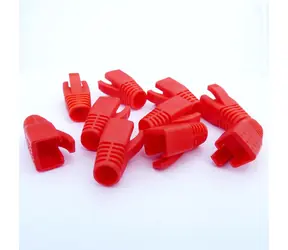 DATACOM Krytka pro RJ45 CAT6A, CAT7 červená / Krytka konektoru / 10 ks