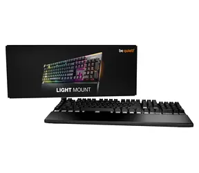 be quiet! LIGHT MOUNT SILENT LINEAR černá / Mechanická klávesnice / RGB / Layout DE / USB-C