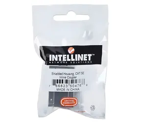 Intellinet RJ45 spojka Cat5e stříbrná / Spojka / 8P8C / F/UTP (FTP) / pozlacené kontakty