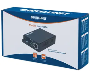 Intellinet Konvertor médií Fast Ethernet černá / Konvertor médií / RJ45-ST Multimode / dosah 2 km / 100 Mbit/s