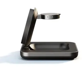 ZENS Nightstand Charger Pro 2 černá / Bezdrátová nabíječka / pro iPhone a Apple Watch / Qi2 / 15W