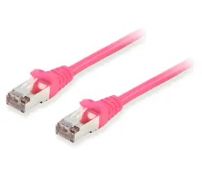 Equip Patch kabel Cat6a S/FTP 30 m růžová / Patch kabel / RJ45-RJ45 / LSZH / PoE+