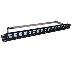 Xtendlan patch panel 19" keystone stíněný / Patch panel / Cat6a / 16 portů / STP