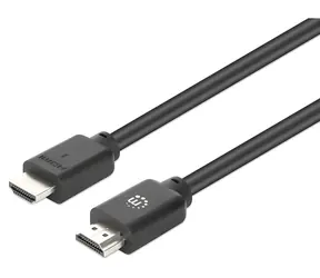 Manhattan HDMI 2.0 černá / HDMI kabel / 1 m / 4K 60Hz / 18 Gbit/s / Ethernet / ARC