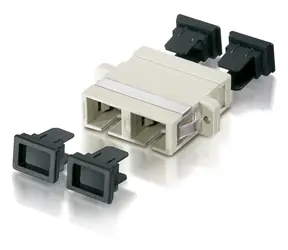 Equip optický adaptér SC-SC béžová / Optický adaptér / Multimode / Duplex / OM2 / 12 ks