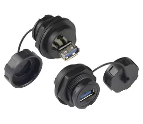 Good Connections S4 USB-A / Průmyslová spojka / IP67 / bajonetový uzávěr