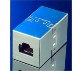 Cable Spojka RJ45 STP CAT5e stříbrná / Síťová spojka / 2x RJ45 / stíněná / přímá