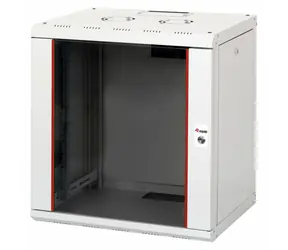 Equip nástěnný rozvaděč 12U 600×450 mm šedá / Nástěnný rozvaděč / 19" / Skleněné dveře / Pasivní chlazení
