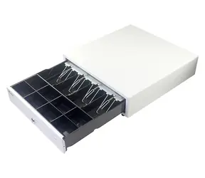 Equip Pokladní zásuvka bílá / Pokladní zásuvka / RJ11 / manuální i automatická / 4+8 přihrádek