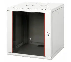 Equip nástěnný rozvaděč 12U 600×600 mm šedá / Nástěnný rozvaděč / 19" / Skleněné dveře / Pasivní chlazení
