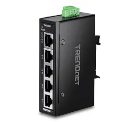 TRENDnet TI-ELC50 / Switch / 5-port 10/100 Mbps / DIN lišta / -40 až 75 °C