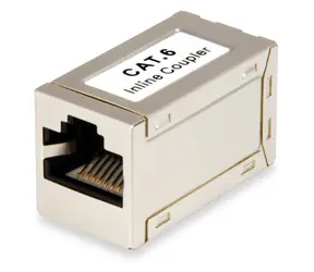 Equip Cat6 RJ45 spojka stříbrná / Spojka / RJ45-RJ45 / 250 MHz / Stíněná / ABS
