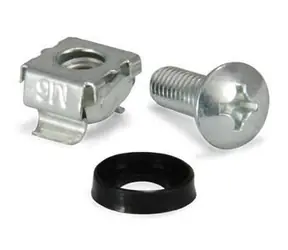 Equip M6 klecové matice a šrouby stříbrná / Montážní sada / 50 sad / šroub 16 mm