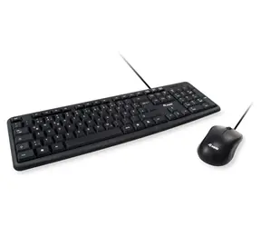Equip Klávesnice a myš ES černá / Klávesnice a myš / Kabelové / QWERTY / 105 kláves / 1,35 m