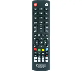 Schwaiger Univerzální dálkový ovladač 8 v 1 černá / Dálkový ovladač / IR / Univerzální / 8 zařízení / 2x AAA