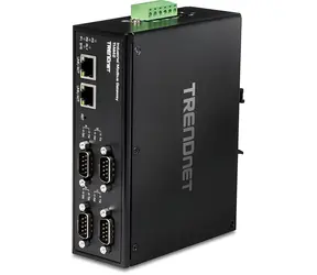 TRENDnet TI-M42 černá / Průmyslová brána Modbus / 4x RS-232/422/485 / 2x LAN 10/100 / IP30