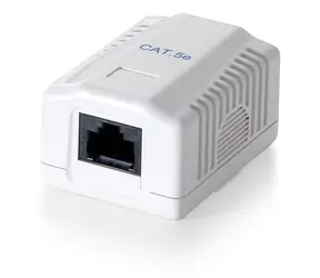 Equip Zásuvka RJ45 Cat6 bílá / Instalační krabička / UTP / 1 port