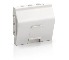 Equip krycí rámeček French Modular 1x Keystone bílá / Krycí rámeček / 45x45 mm / RAL9010