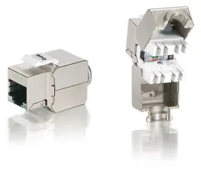 Equip Keystone Jack Cat6 stíněný / Keystone Jack / LSA / 8 ks