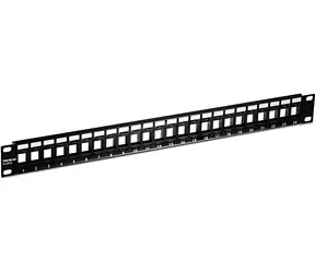 TRENDnet TC-KP24 černý / Patch panel / 24 portů / Cat6 / neosazený / 1U / 19"