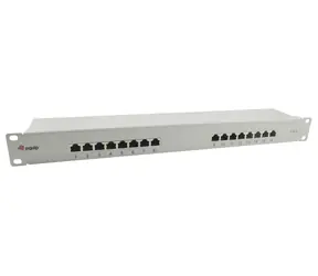 Equip Patchpanel 16xRJ45 Cat6 šedá (326317) / Patch panel / FTP / 1U / 250 MHz