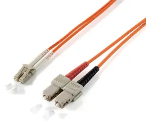 Equip optický kabel LC-SC OM1 3m oranžová / Patch kabel / Multimode / Duplex / LSZH plášť