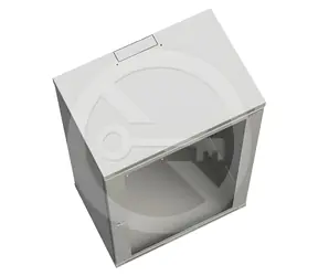 Solarix SENSA-12U-64-11-G / Rozvaděč nástěnný / 12U / 400mm / dveře plech / RAL 7035