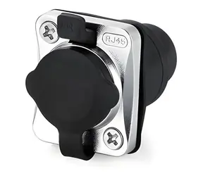 Good Connections S6 RJ45 černá / Spojka / průmyslová / IP65/IP67 / M24 / klik