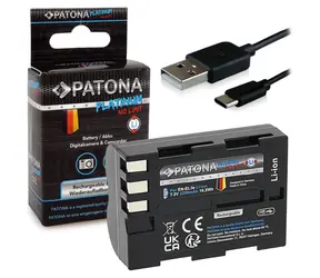 PATONA baterie pro foto Nikon EN-EL3E 2250mAh / Li-Ion / Platinum / USB-C nabíjení