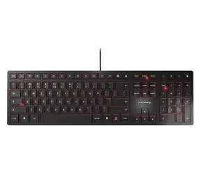Cherry KC 6000 SLIM černá / Klávesnice / US-ENG layout / drátová