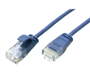 Roline UTP patch kabel modrý / Patch kabel / Cat 6a / tenký / LSOH / 1 m