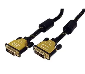 ROLINE GOLD DVI-D(M) - DVI-D(M) dual link kabel / Kabel / 3 m / Zlacené konektory / S ferity