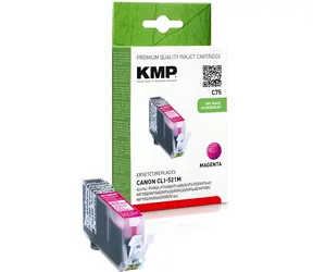 KMP C75 / Inkoustová náplň / purpurová / alternativa Canon CLI-521M