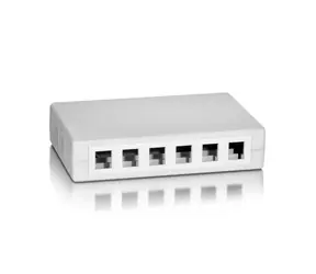 Equip Zásuvka pod omítku 12-Port bílá / Zásuvka pod omítku / Keystone / 12 portů / nestíněná