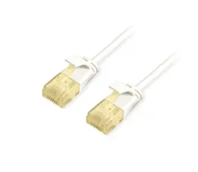 Equip Cat6A SlimFlex bílá / Patch kabel / U/UTP / 0,5 m / LSZH / PoE+