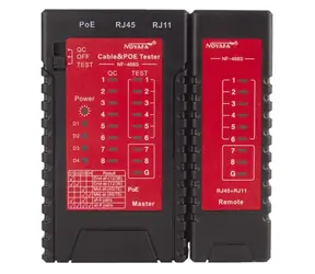 W-STAR WSNF468S / Tester kabelů / RJ45, RJ11 / PoE test 802.3af/at / UTP/STP