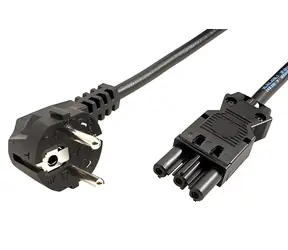 BACHMANN 375.039 černá / Napájecí kabel / CEE 7/7 - GST18 / 10 m