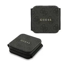 Guess PU 4G MagSafe černá / Bezdrátová nabíječka / 3v1