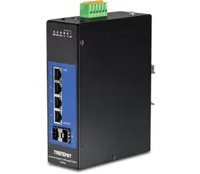 TRENDnet Průmyslový switch 6-port Gigabit / Switch / 4x Gigabit + 2x SFP / Managed L2+ / DIN lišta / -40 až 75 °C