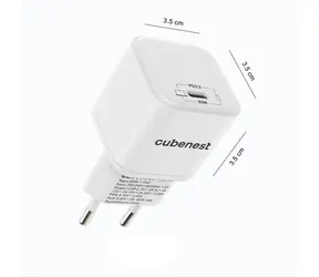 Cubenest PD Nano 65W bílá / Síťový adaptér / USB-C / PD