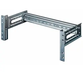 Equip DIN lišta pro 19" rack RAL7035 šedá / Modul DIN lišty / 2U / 485 mm