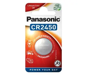 Panasonic CR-2450EL/1B / Knoflíková baterie / Lithiová / 3 V / 1 ks / v blistru
