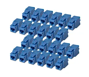 StarTech Keystone Jack CAT6 modrá / Keystone Jack / RJ-45 / Bez nářadí / PoE / 24 ks