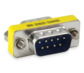 Equip Gender adaptér DB9 M/M mini stříbrná / Redukce / Sériový port RS232