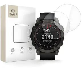Tech-Protect Glass Fit+ sklo pro Garmin Fenix 7/7 Pro čiré / Ochranné tvrzené sklo / 2 ks v balení