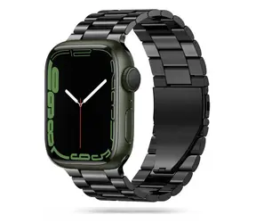 Tech-Protect Stainless Bracelet černá / Řemínek pro Apple Watch / článkový tah / 42/44/45/49 mm